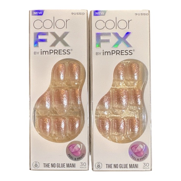 Bundle of 2 imPRESS Color FX Press-On Nails | No Glue Needed | 30 Count Each - Picture 1 of 7